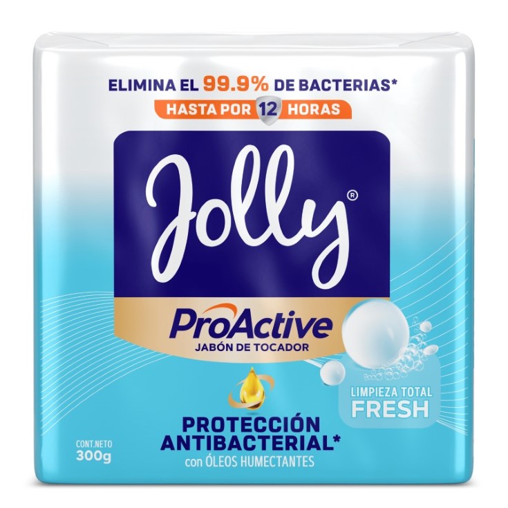 Jabon Proactive Antibacterial Limpieza Total Tripack 300GR