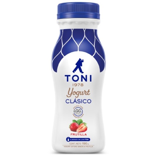 Yogurt Toni Bebible Clasico Frutilla 190 Gr