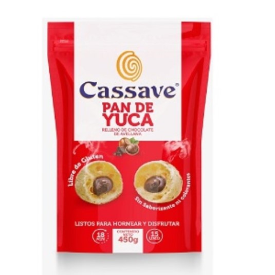 Pan De Yuca Relleno Chocolate Cassave 450Gr