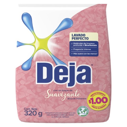 Detergente Deja Polvo Con Suaviz Bris Bicar 320 Gr