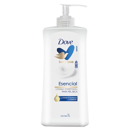 Crema Corporal Esencial Dove 1L