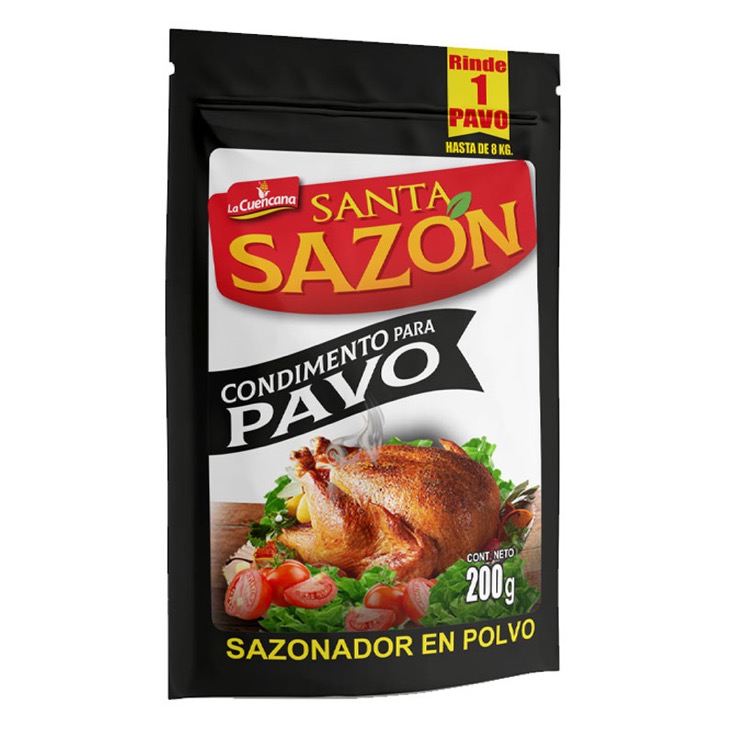 Condimento Pavo Santa Sazon En Polvo Doypack 200 Gr