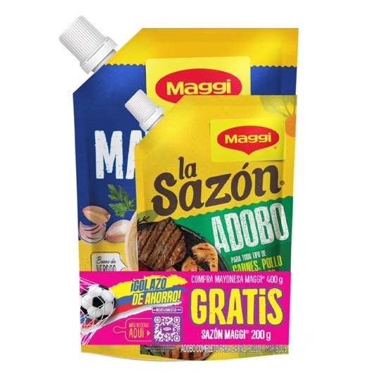 Mayonesa Maggi 400 Gr+La Sazon 200 Gr