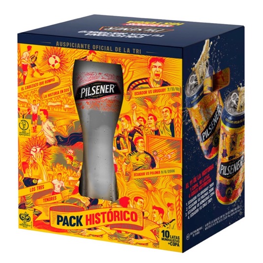 Cerveza Lata Pack Historico Pilsener X10 355ML
