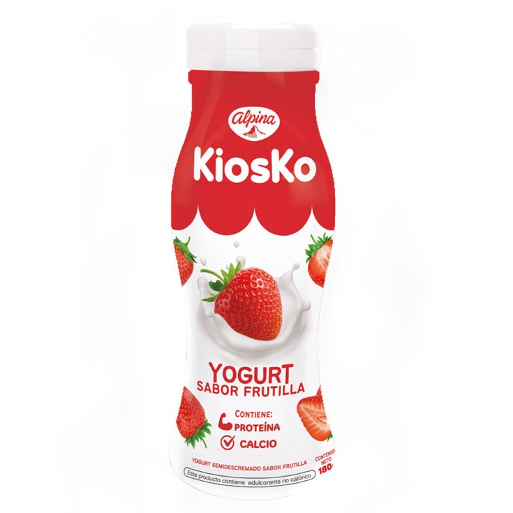 Yogurt Kiosko Bebible Frutilla 180 Gr