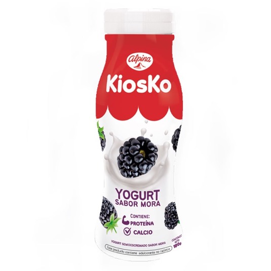 Yogurt Kiosko Bebible Mora 180 Gr
