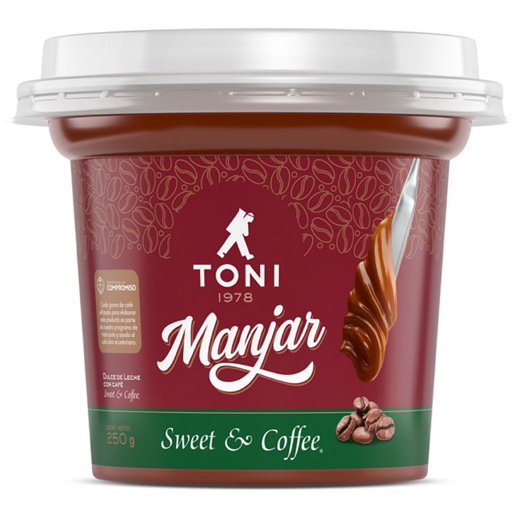 Manjar Toni Sweet & Coffee 250 Gr - supermercadosantamaria.com
