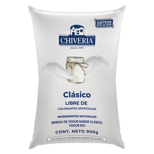 Yogurt Chiveria Clasico Funda 900 Gr