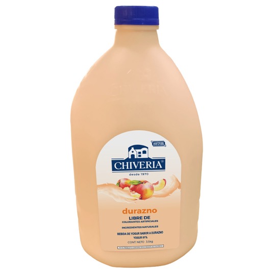 Yogurt Chiveria Durazno Botella 3500 Gr
