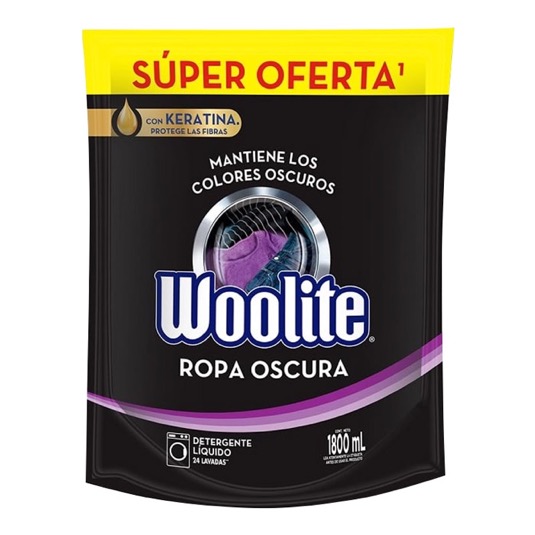 Detergente Woolite Liquido Krt Black 1.8 Lt