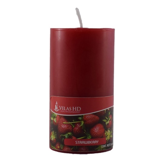 Hd Velas Pilar Redondo Color Rojo