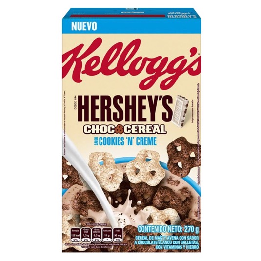 Cereal Kellogs Hershey Cookies And Cream 270 Gr