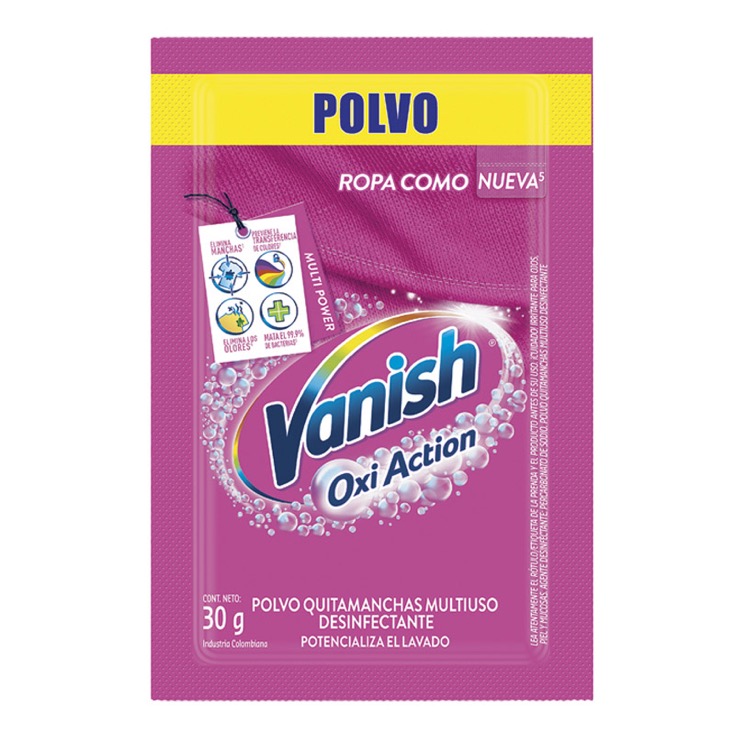 Quita Manchas Vanish Rosa 30 Gr