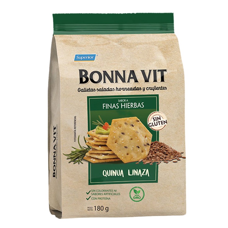 Galletas A Las Finas Hierbas Bonna Vit 12 x 180 Gr