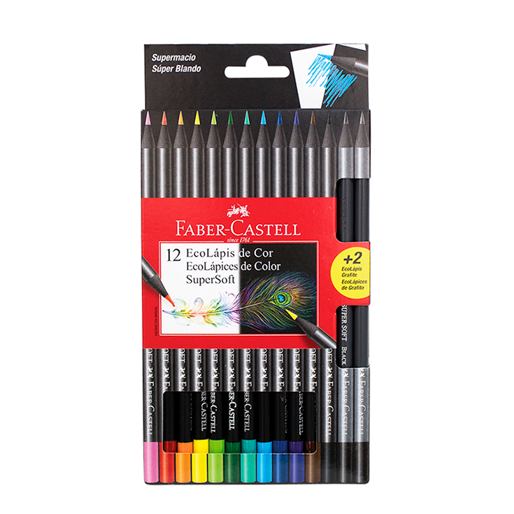 Lapiz De Colores Faber-Castell Super Soft 12 Unida 