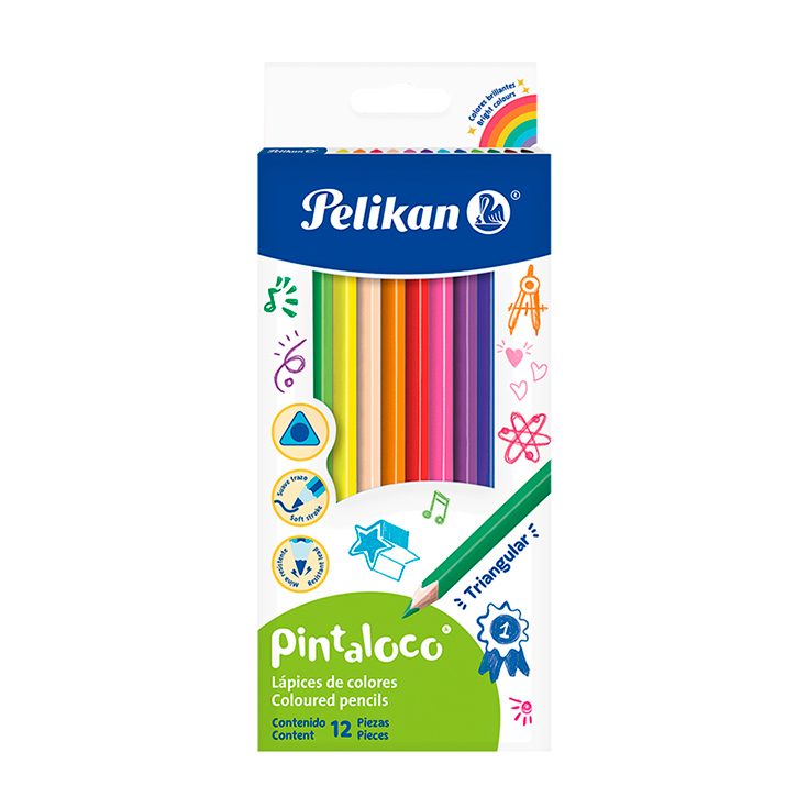 Lapices De Colores Pelikan Grande # 30330303 X 12