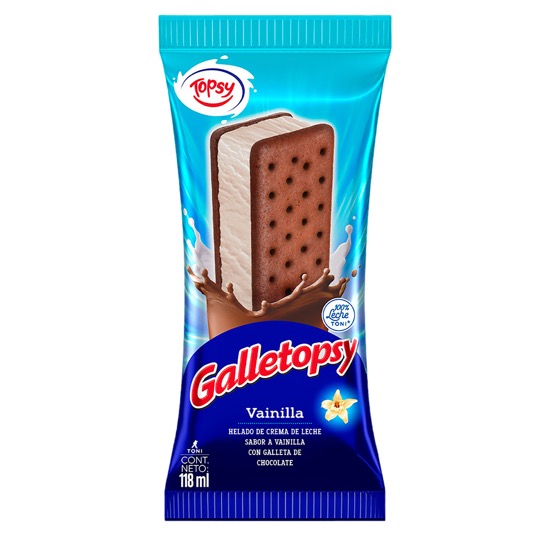 Helado Galleta Vainilla Topsy 118Ml