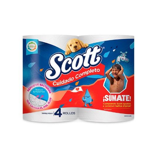 Papel Higienico Scott Cuidado Completo Xxg 4U