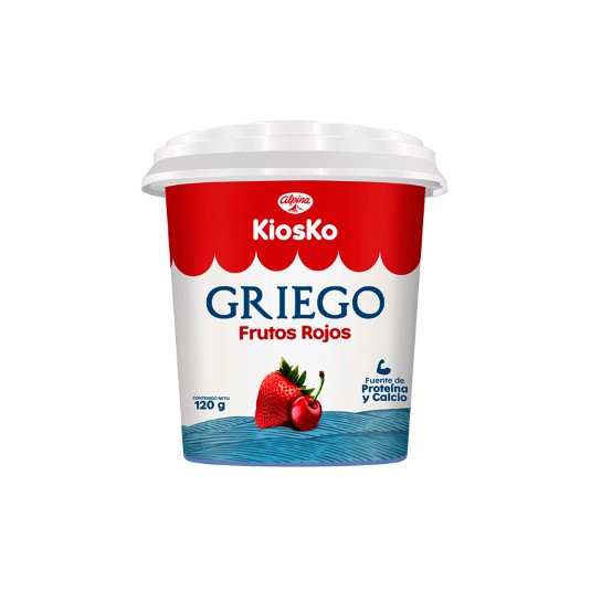 Yogurt Kiosko Griego Frutos Rojos 120Gr