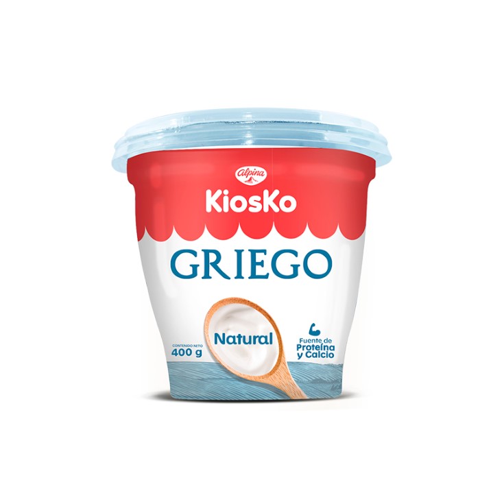 Yogurt Kiosko Griego Natural 400Gr