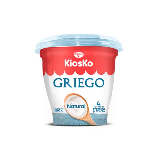Yogurt Kiosko Griego Natural 400Gr