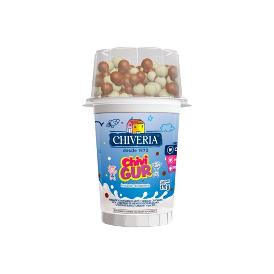 Yogurt Chivikids Natural Chiveria 170Gr