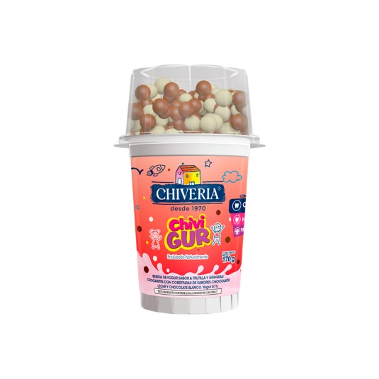 Yogurt Chivikids Frutilla Chiveria 170Gr