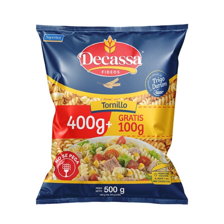 TORNILLO DECASSA 400 GR+ 100 GR GRATIS