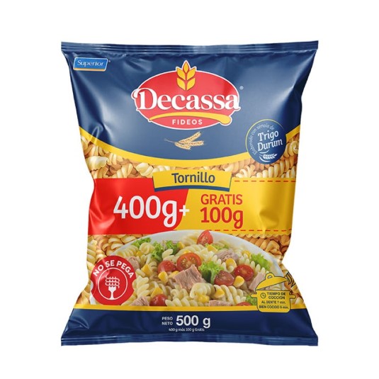 TORNILLO DECASSA 400 GR+ 100 GR GRATIS