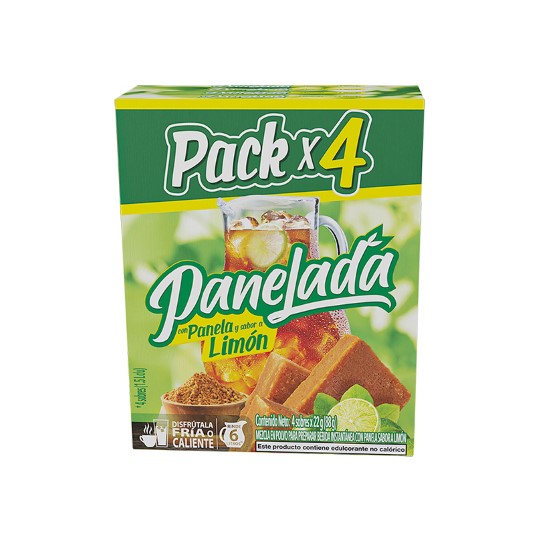 Bebida Soluble Panelada De Limon X 4