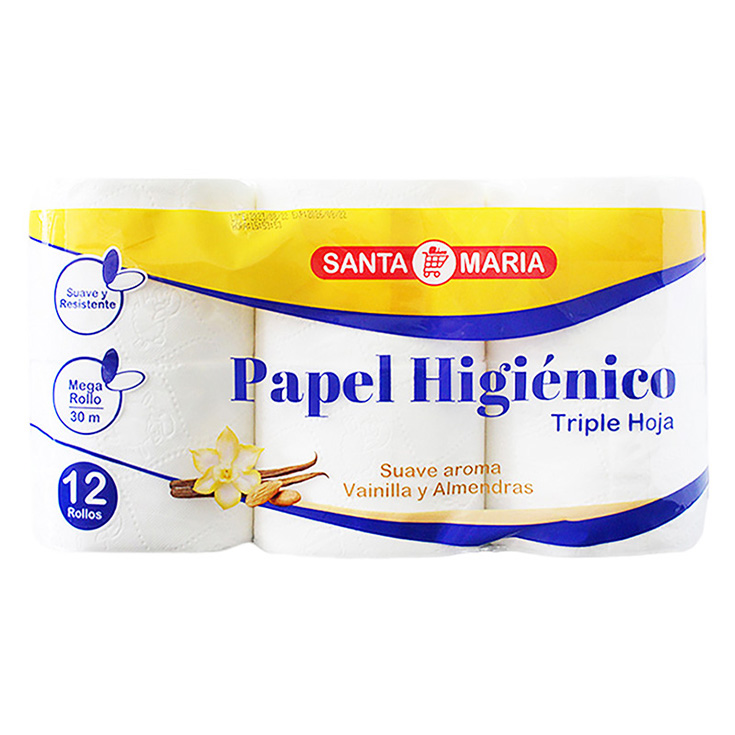 Papel Higienico Santa Maria 30Mt 3H X12Un
