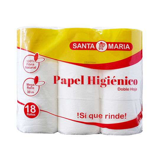 Papel Higienico Santa Maria 30Mt 2H X18Un
