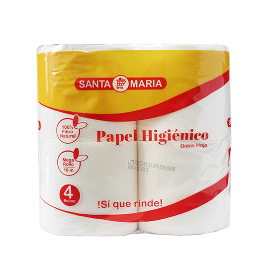 Papel Higienico Santa Maria 16Mt 2H X4Un