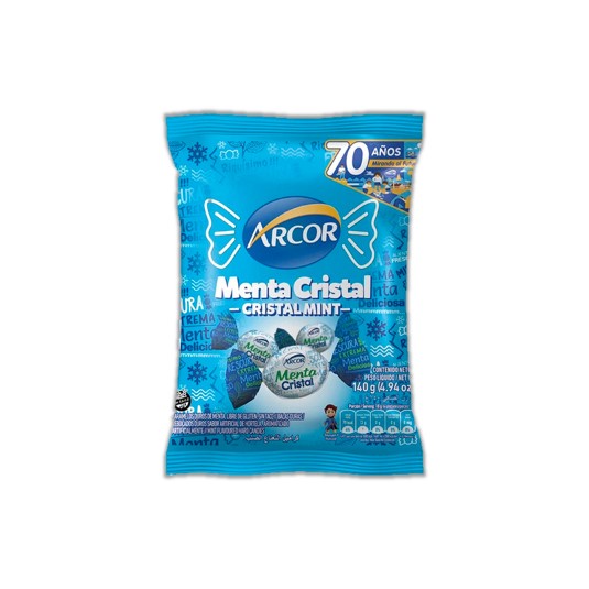 Menta Cristal Arcor 140gr