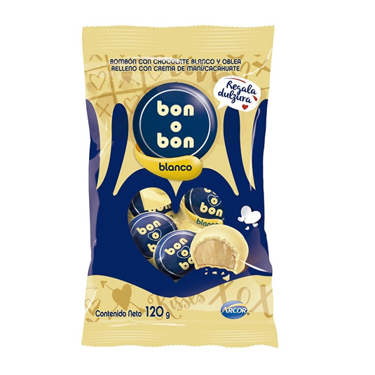 Chocolate Blanco Bon O Bon Funda 120gr
