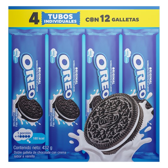 Galletas Oreo Originales Rollo 432 Gr