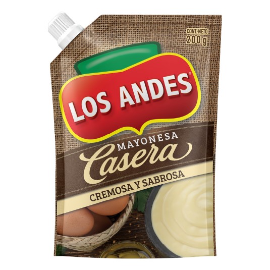 Mayonesa Casera Los Andes Doypack De 200Gr