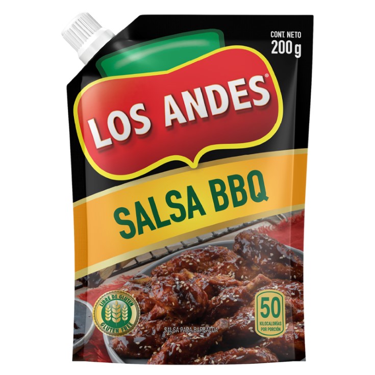 Salsa Bbq Los Andes Doypack 200Gr