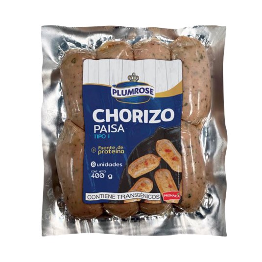 Chorizo Paisa Tipo I Plumrose 400 Gr.