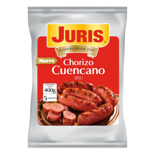 Chorizo Cuencano Tipo I Juris 400 Gr.