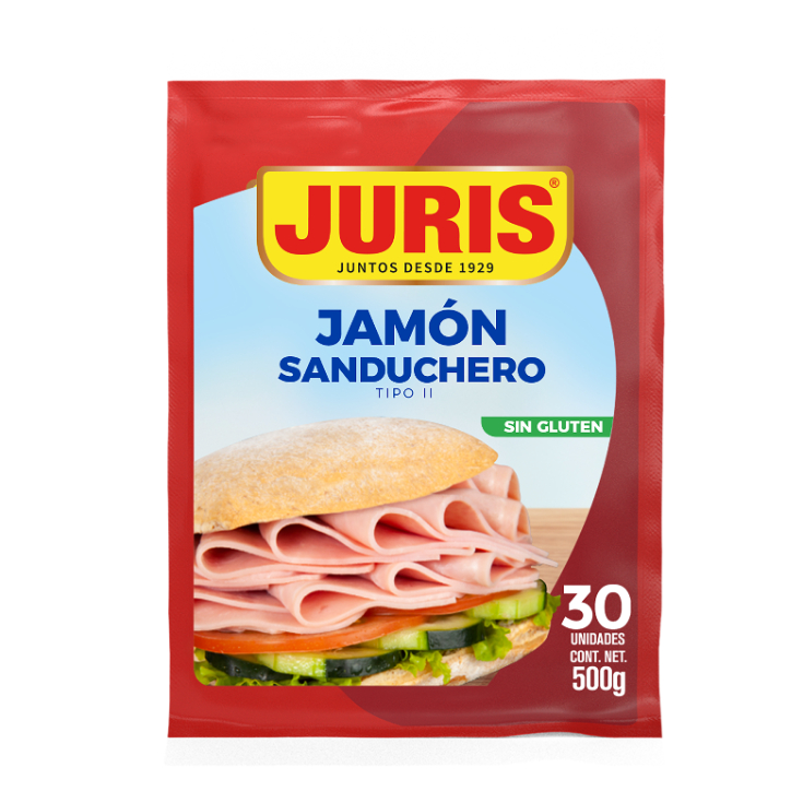 Jamon Sanduchero Juris 500 Gr.