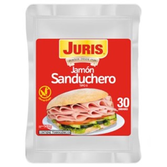 Jamon Sanduchero Juris 500 Gr.