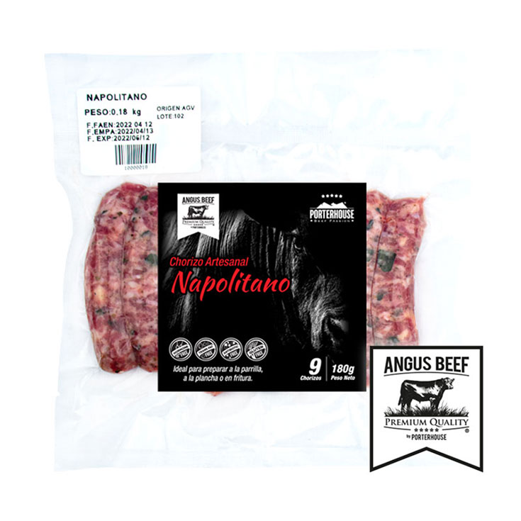 Chorizo Napolitano Porterhouse Un.9 180gr.