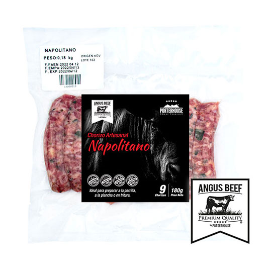 Chorizo Napolitano Porterhouse Un.9 180gr.