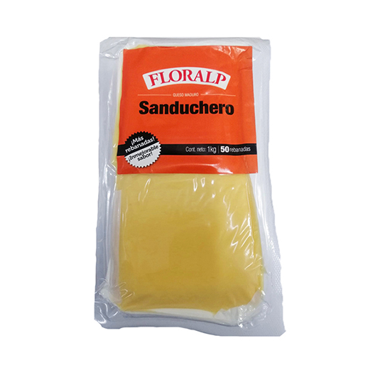 Queso Sanduchero Floralp 1Kg