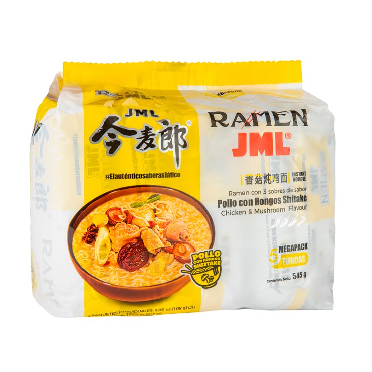 Ramen Jml Pollo Con Hongos Shitake 545Gr