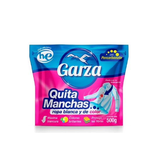 Quitamanchas Garza Ropa Blanca & Color 500Gr