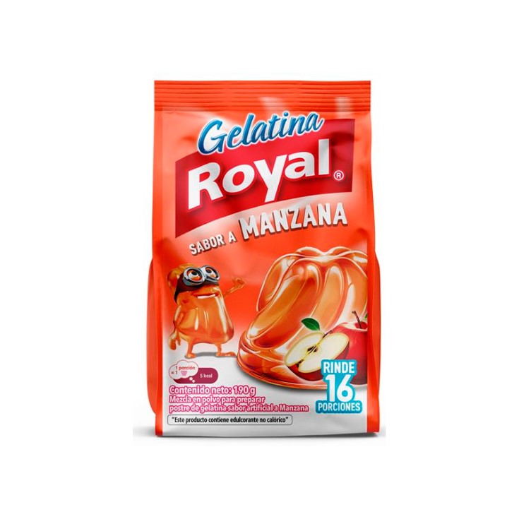 Gelatina Royal Manzana 190G
