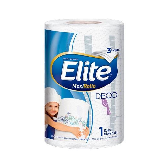 Toallas Elite Maxirollo De 20 Cm X 22Cm Triple Hoja Un.