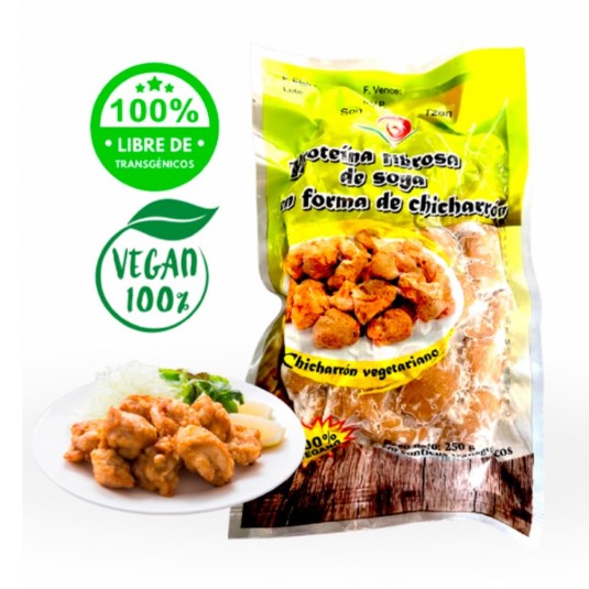 Proteina Fibrosa De Soya Forma Chicharron 250 Gr Son Tzen
